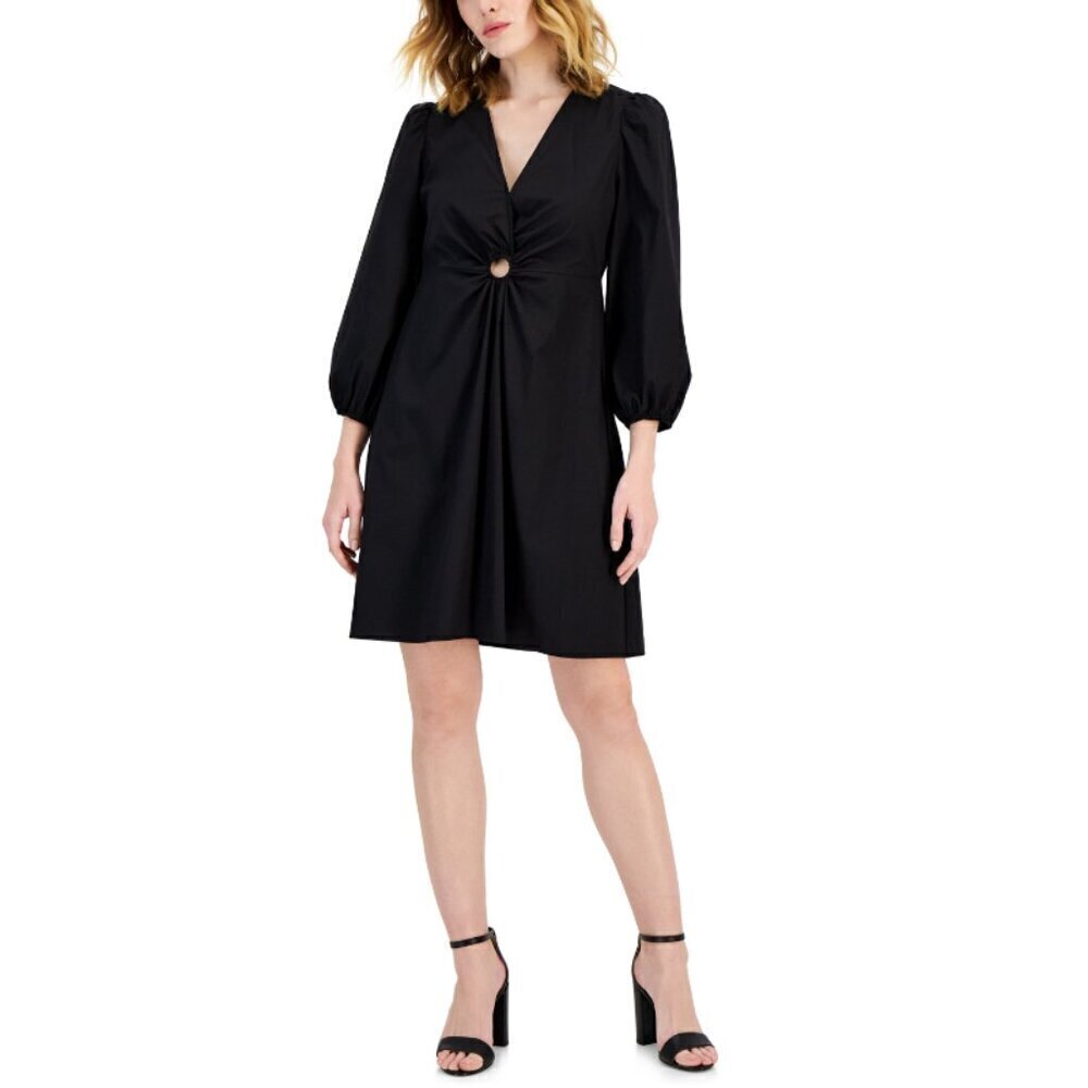 I.N.C. International Concepts Women's V Neck Puff Sleeve Mini Dress NWT